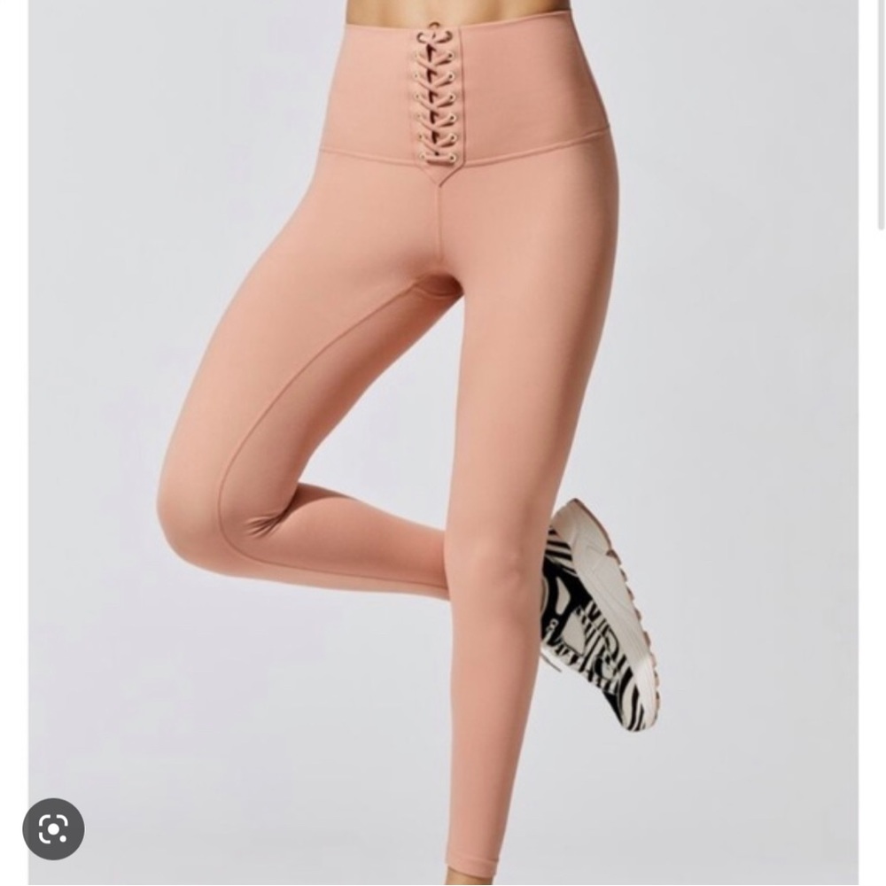 We Wore What Lace Up Leggings
